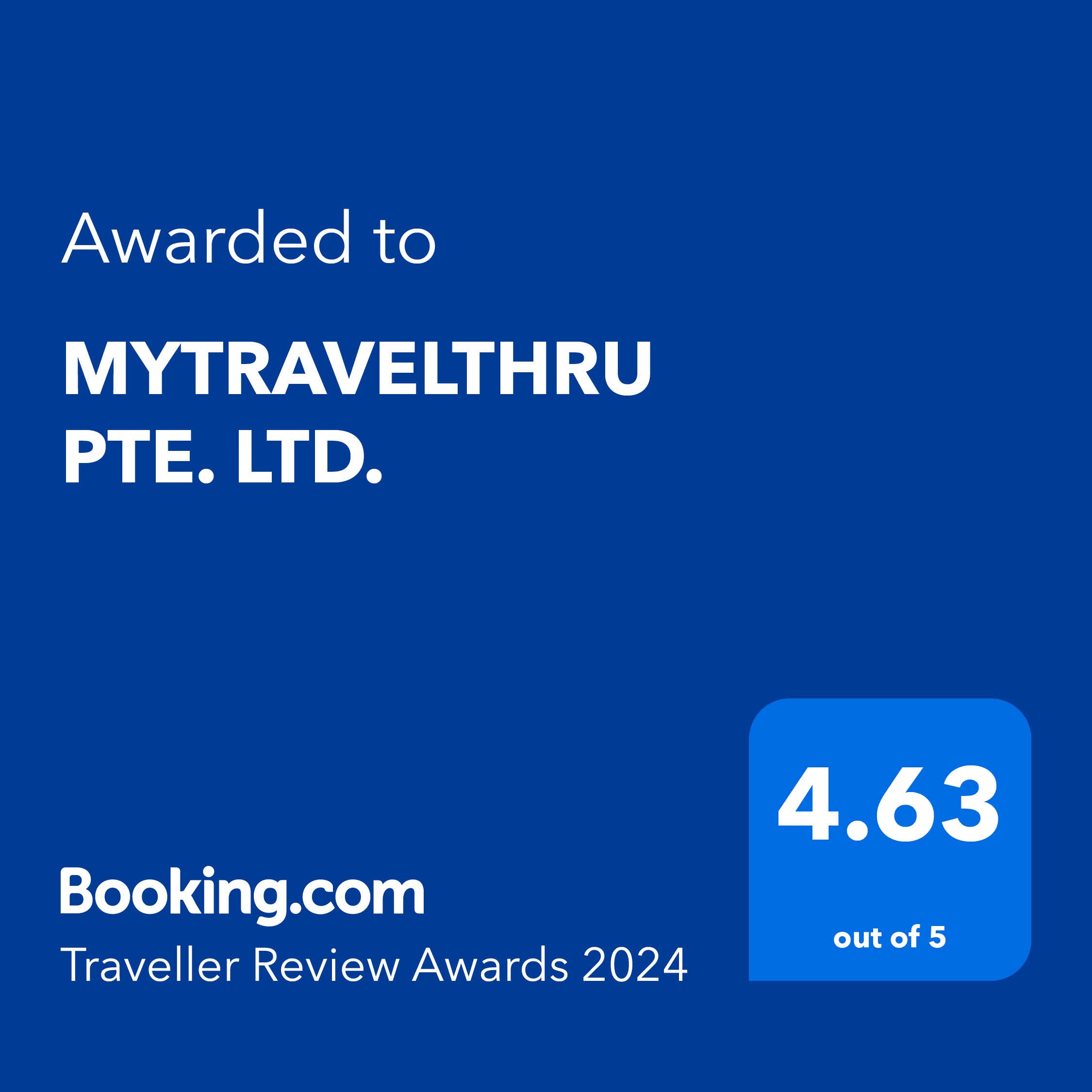 Booking Award